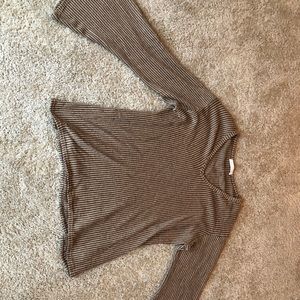 Brown and black sweater